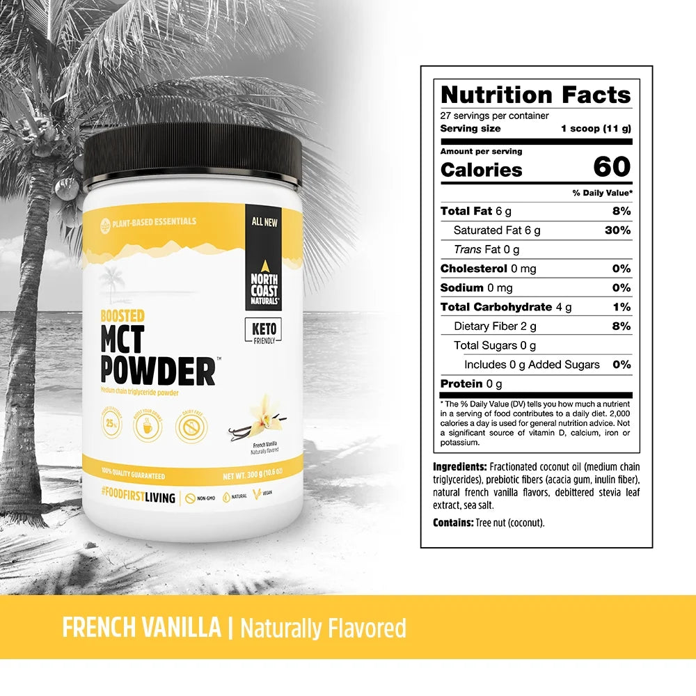 Unflavored MCT Powder 10.5 Oz Q588