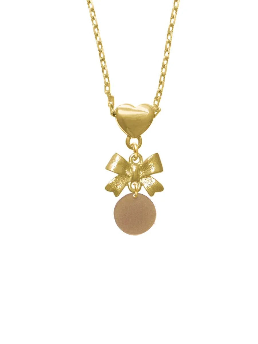 Goldtone Heart Necklace C54105