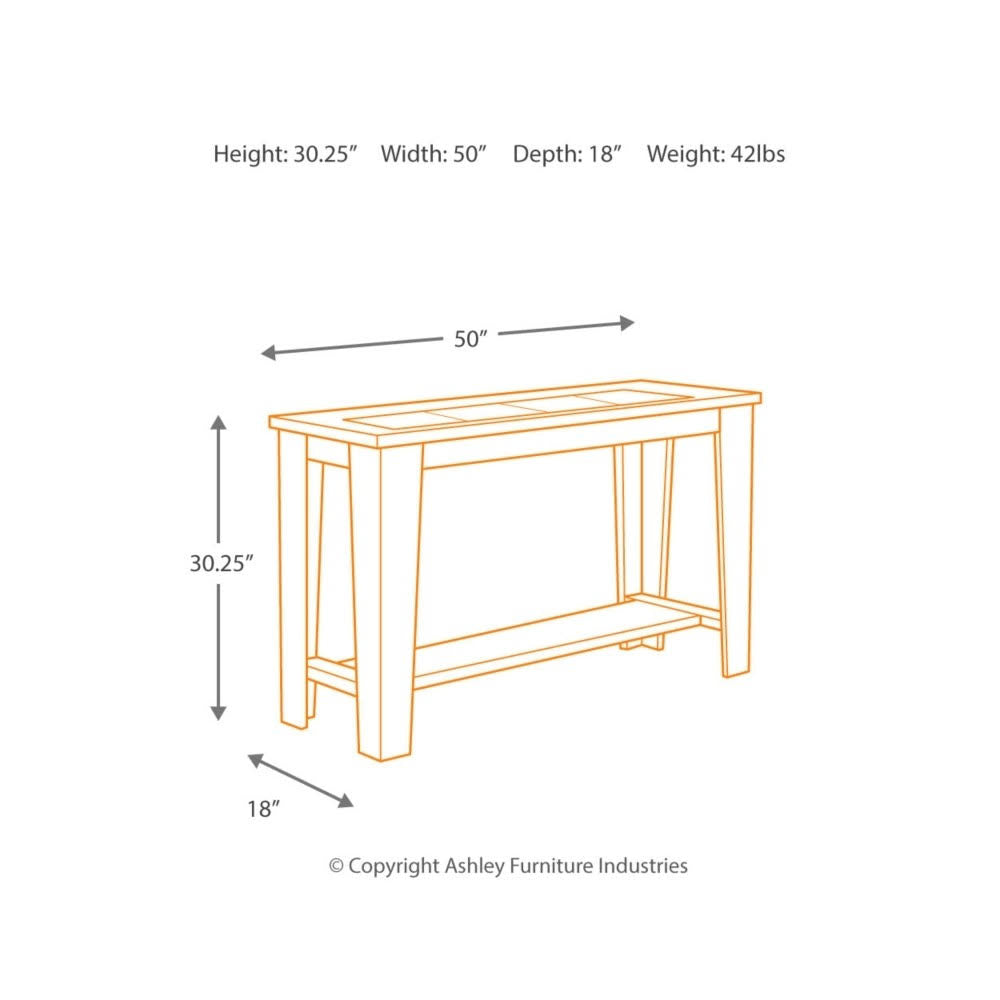 Brown Sofa Table Q9340