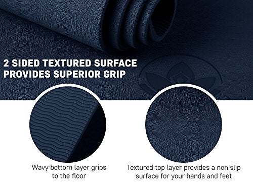 Extra Thick Non Toxic Rubber Yoga Mat H3293