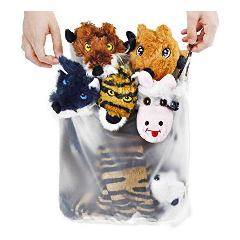 Crinkle Dog Toy No Stuffing Duck with Soft Squeaker K9655
