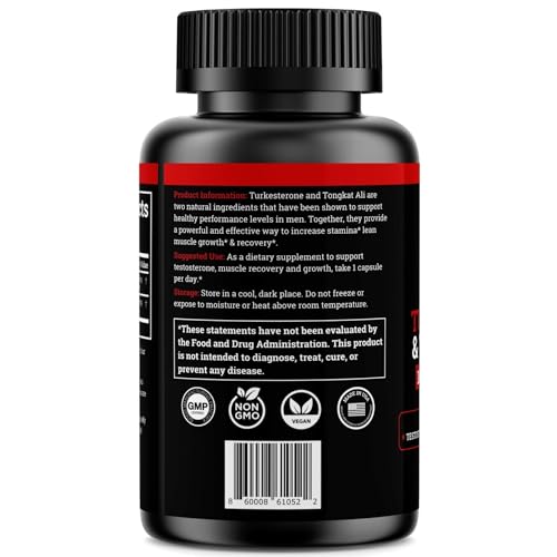 Black 1000mg Turkesterone Supplement X554