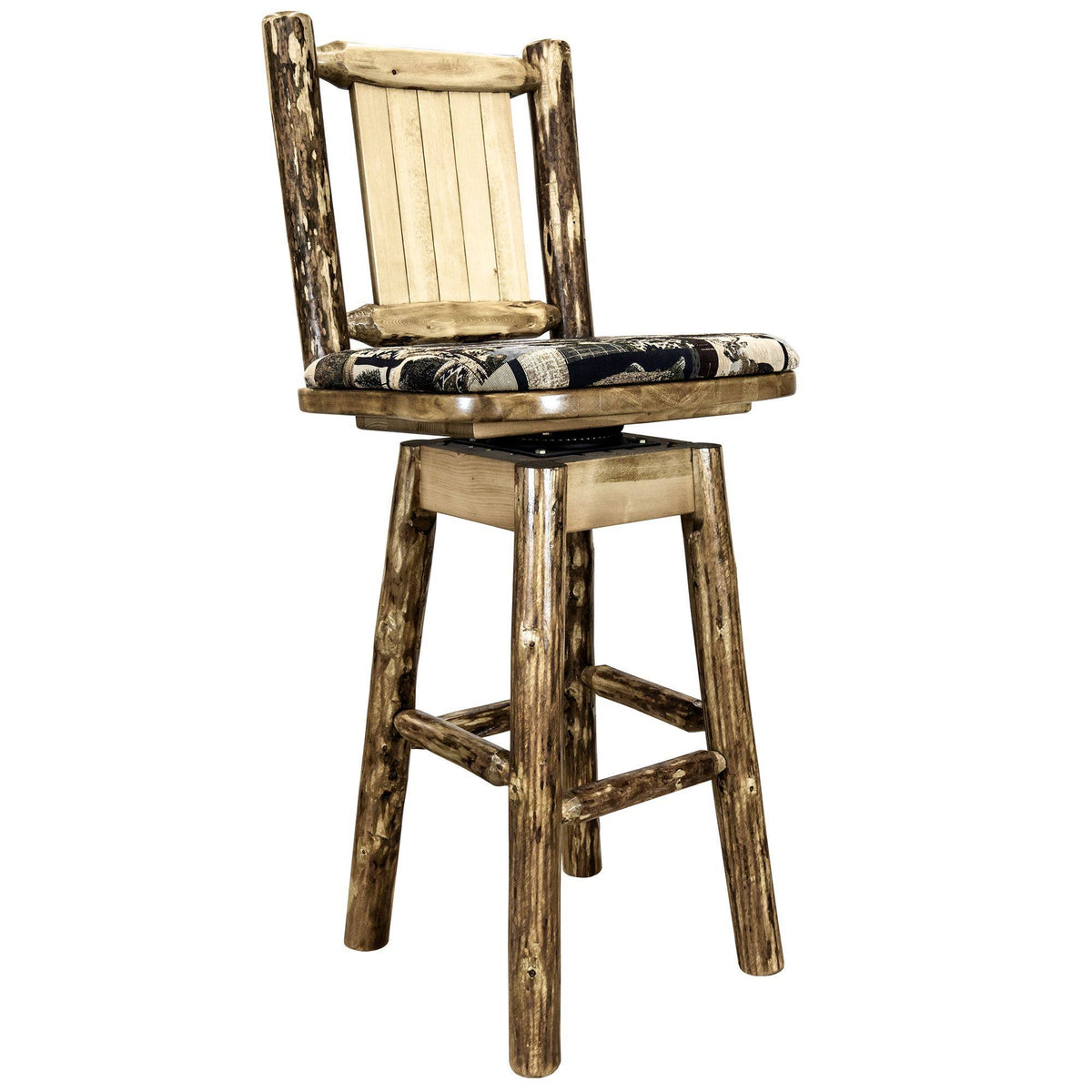 Counter Height Swivel Barstool with Back J14962