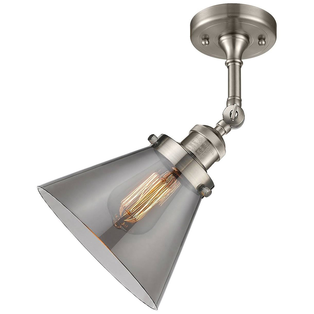 Large Cone-1 Light Semi-Flush Mount T387456