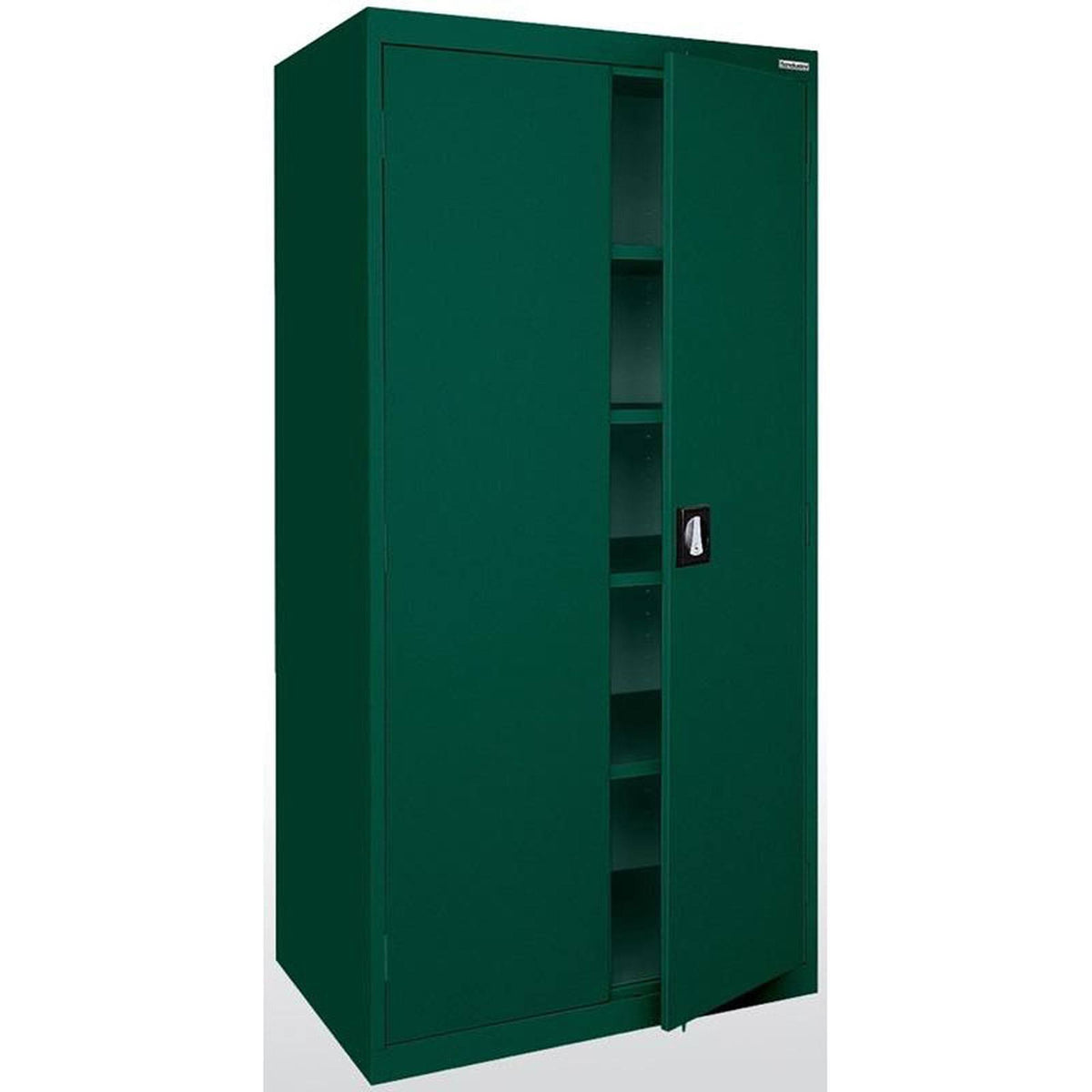 Forest Green Storage Cabinet with Recessed Handle U611032