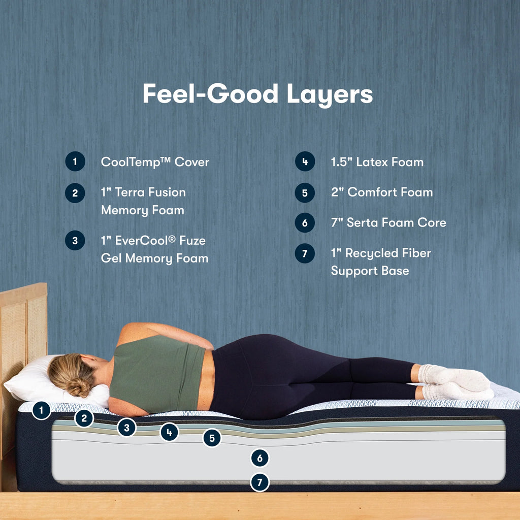 14.25 Memory Foam Plush Mattress T848660