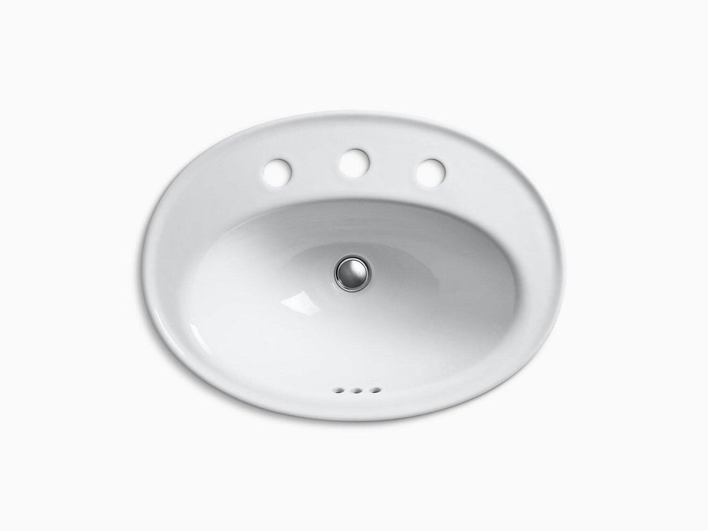 Drop-in Bathroom Sink with Widespread Faucet Holes H68434