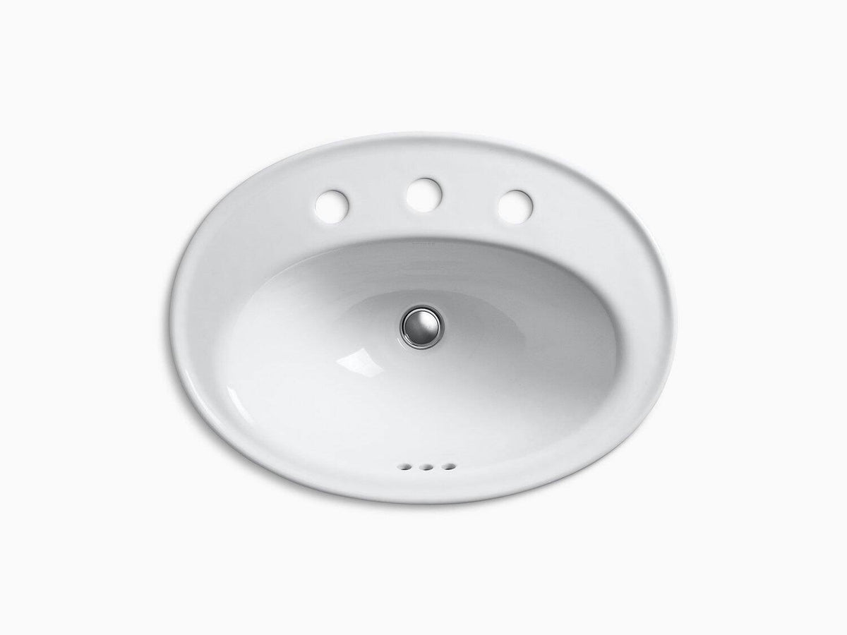 Drop-in Bathroom Sink with Widespread Faucet Holes H68434