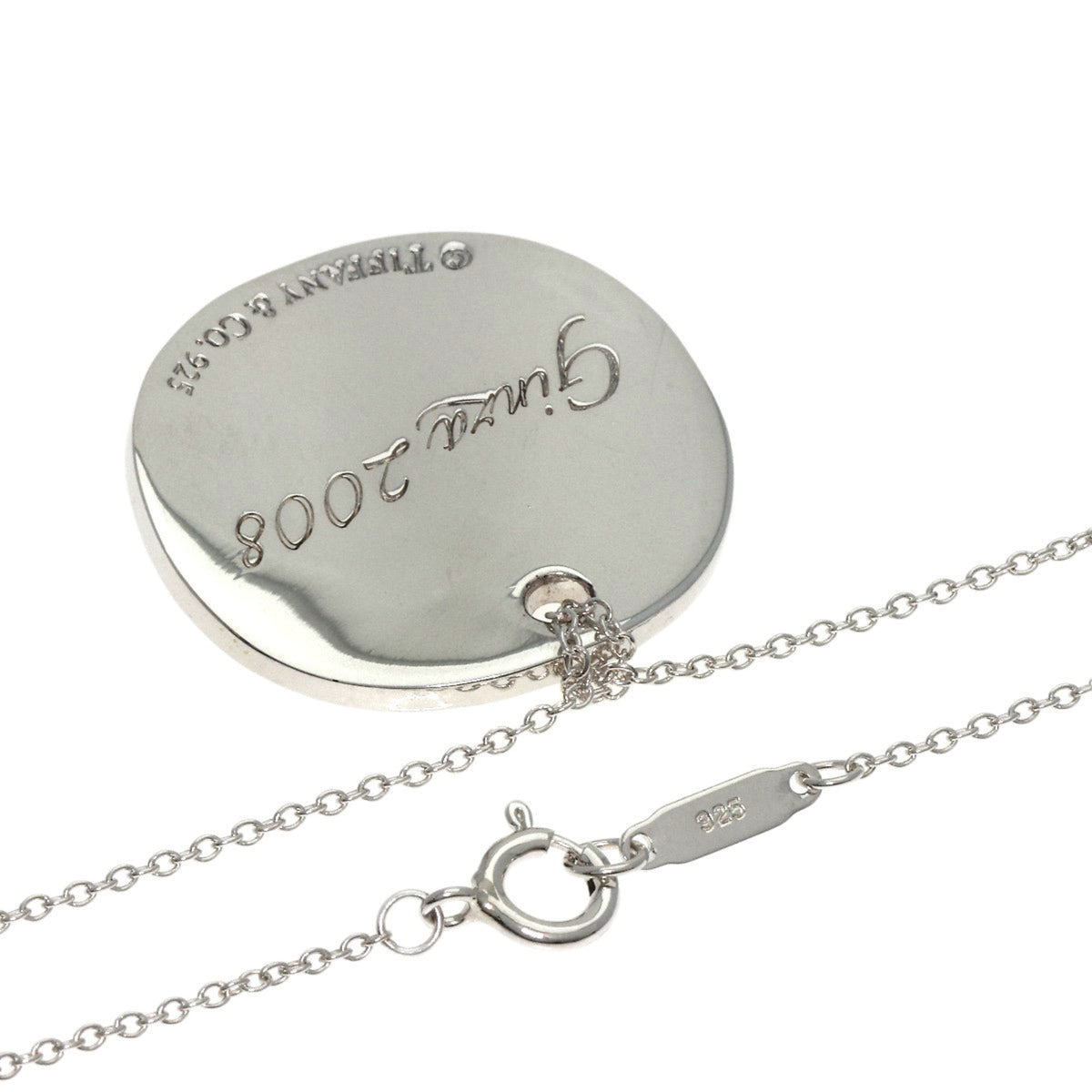 Tiffany Notes Round Ginza 2008 Necklace Silver V300622