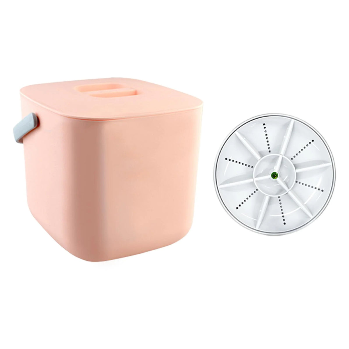 White Mini USB Dishwasher with Bucket X945672