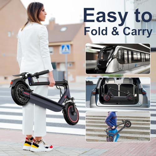 Folding Electric Scooter with Solid Tires and Dual Suspension G911