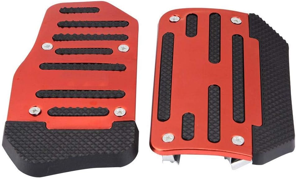 Blue Alloy Nonslip Brake Pedal Cover Pack of 2 W31908