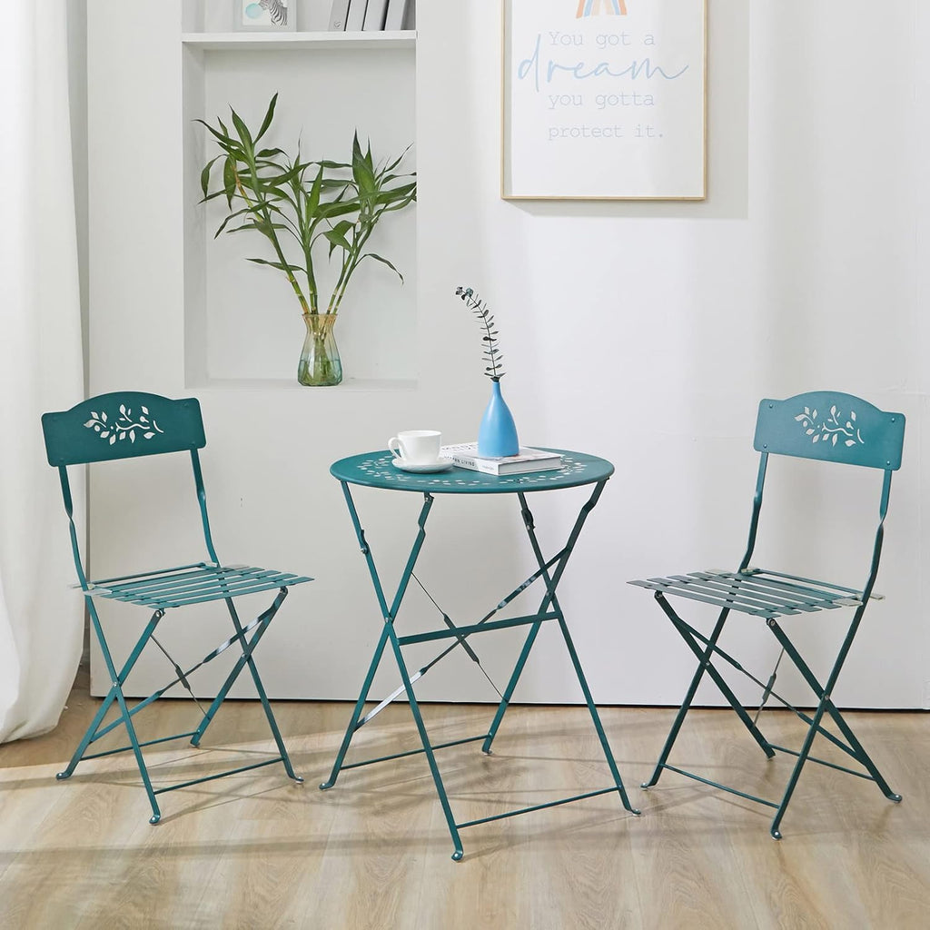 3 Piece Folding Patio Bistro Set O766711