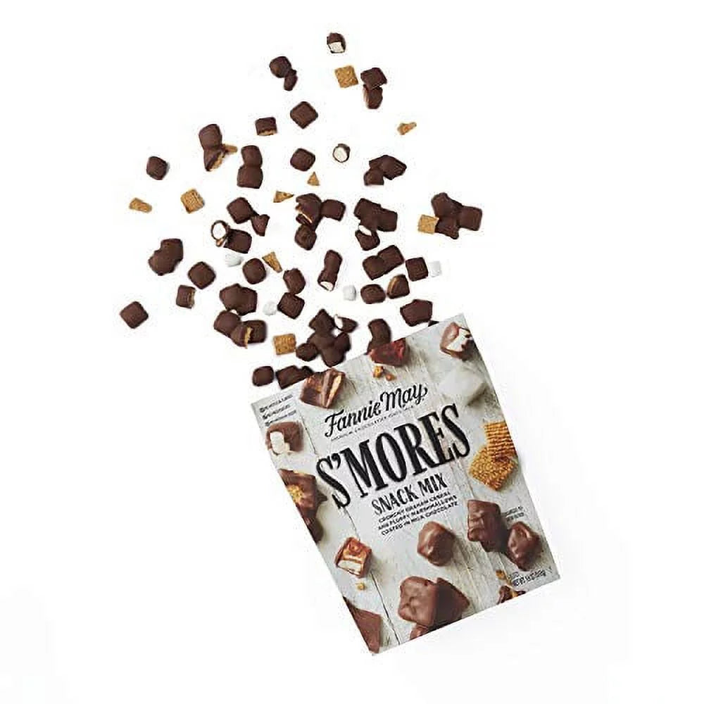 18oz Bag 2 Pack Milk Chocolate Covered Mini Marshmallows and Graham Cereal Snack Mix H9845
