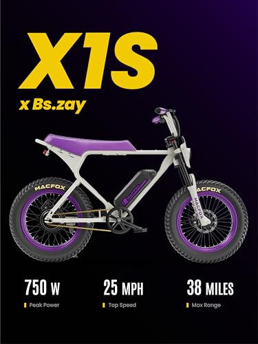Peak 750W 25MPH Electric Bike with 20" Fat Tires and Front Suspension H2679