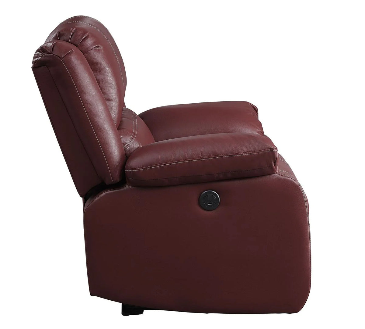 Red Pu Power Recliner K27723