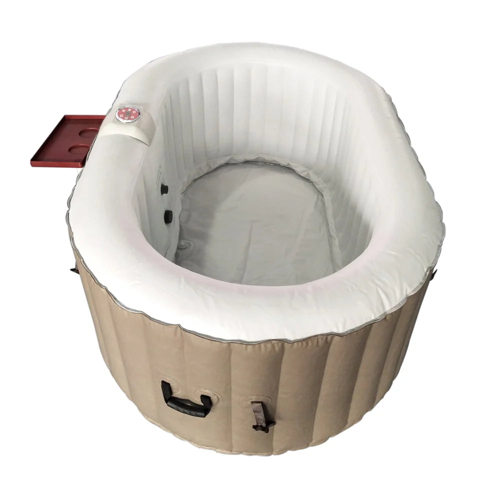 145 Gallon 2 Person Brown Oval Inflatable Hot Tub N648