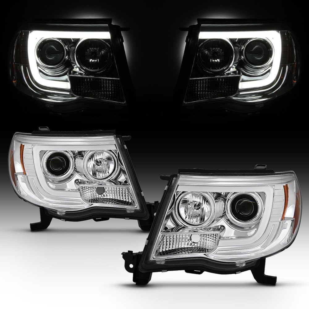 Chrome Projector Headlight Assembly L+R U63518