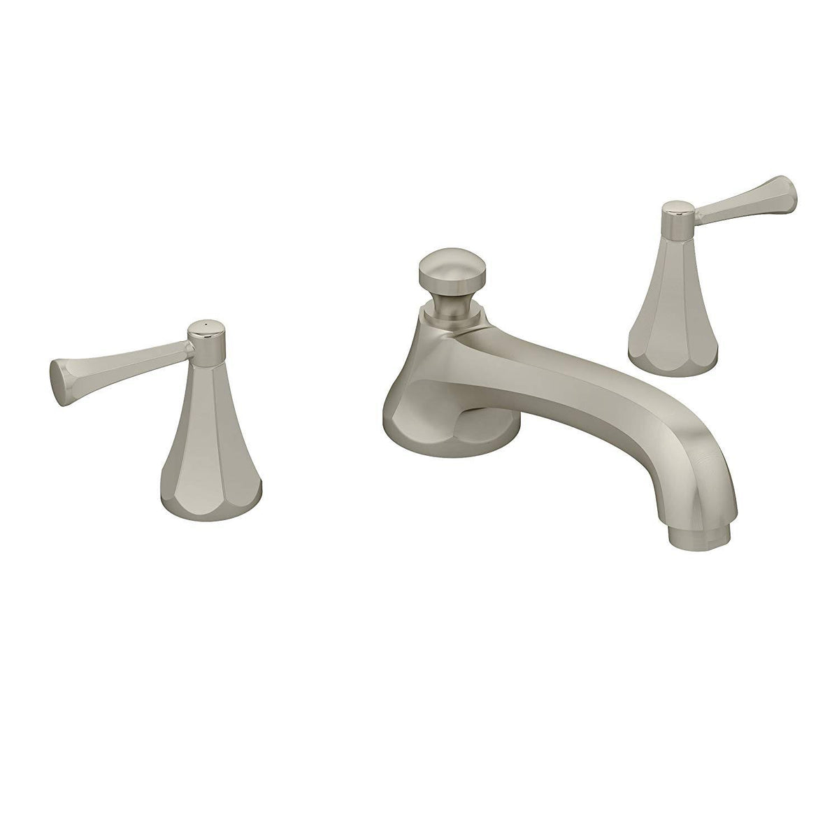Satin Nickel Double Handle Deck Mount Roman Tub Faucet Z54666