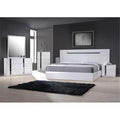 White Lacquer & Chrome Chest V57329