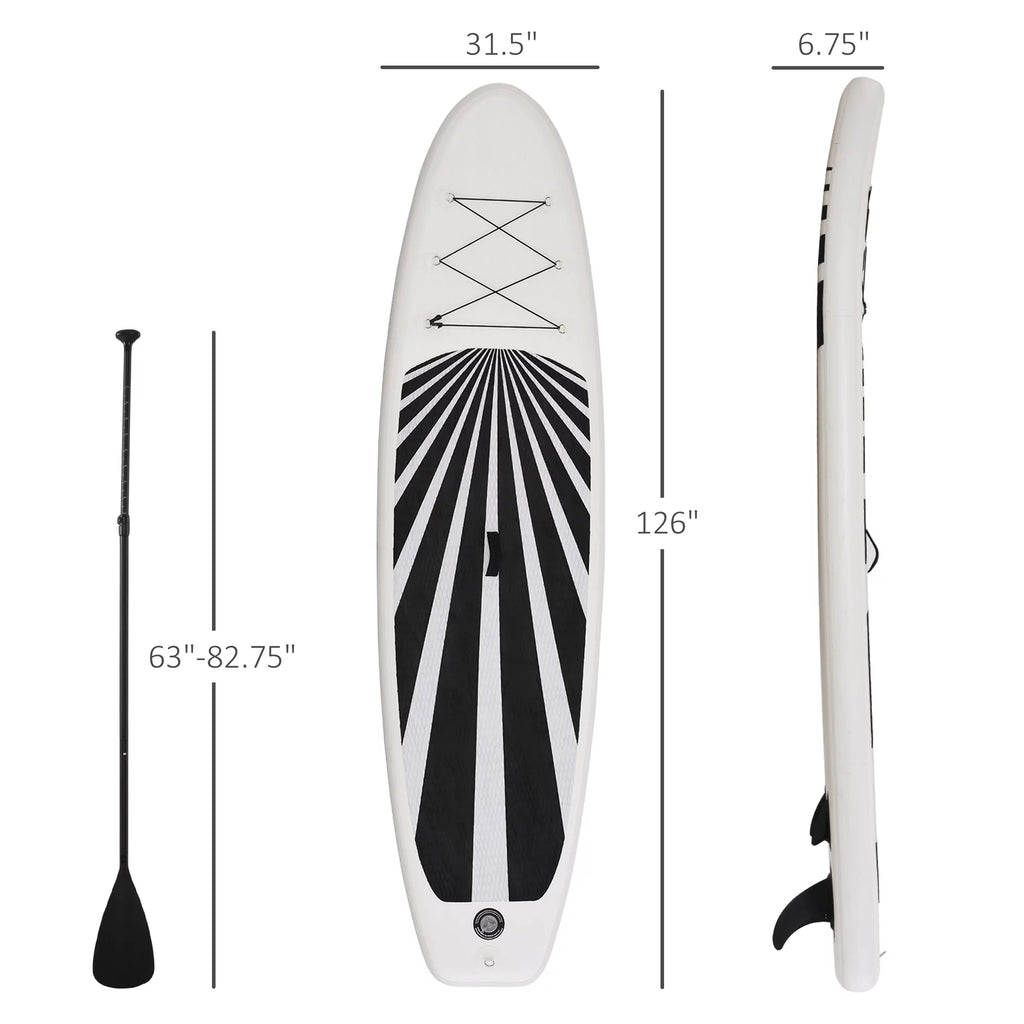 Blue Inflatable Stand Up Paddle Board with Non-Slip Deck Pad G423636