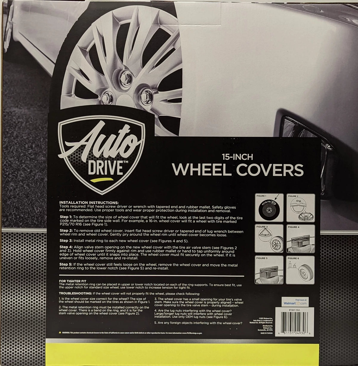 15-inch Wheel Cover Silver Alloy Finish U270706
