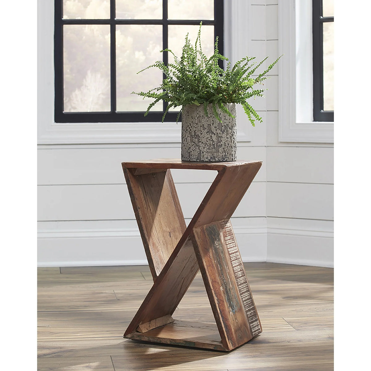 Recycled Wood Accent Table O575