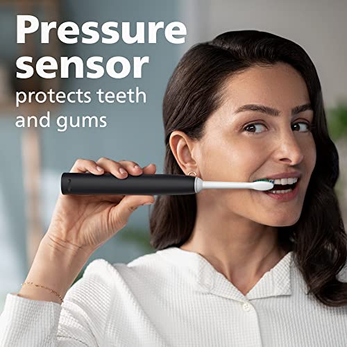 Rechargeable Electric Toothbrush with Pressure Sensor, Black J838