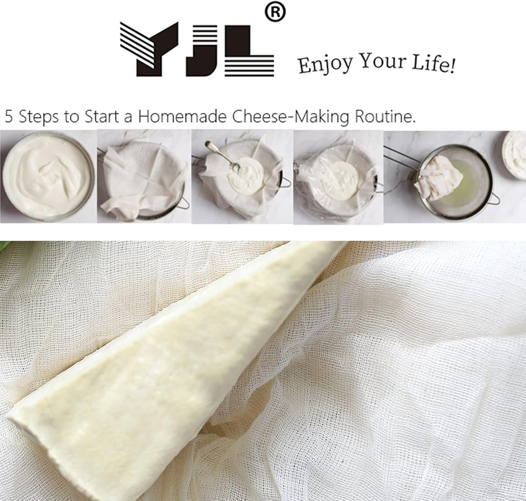 100% Cotton Unbleached Fine Cheesecloth, 54 Sq Feet, Pack of 2 A796440
