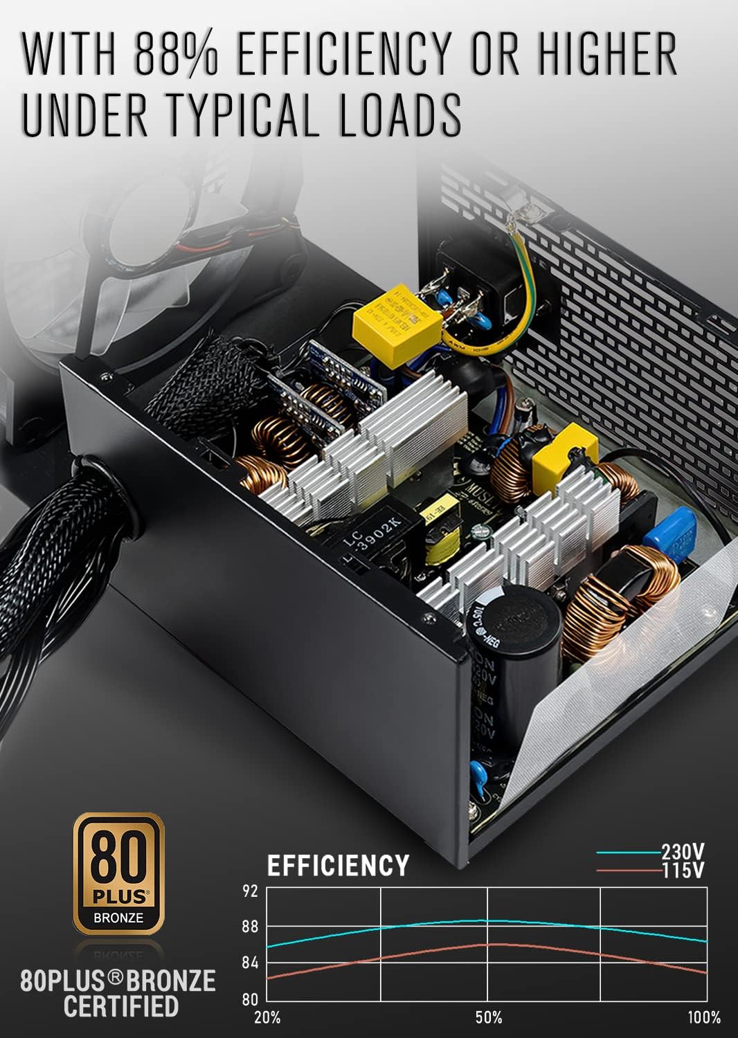 650 Watt RGB PC Power Supply L996