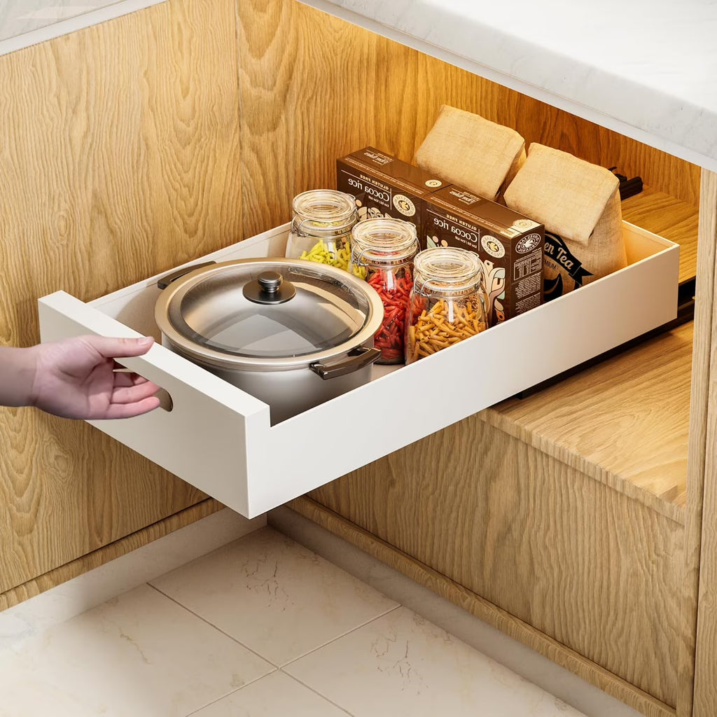 1 Pack 10-Inch Wide Carbon Steel Pull Out Cabinet Organizer W68896