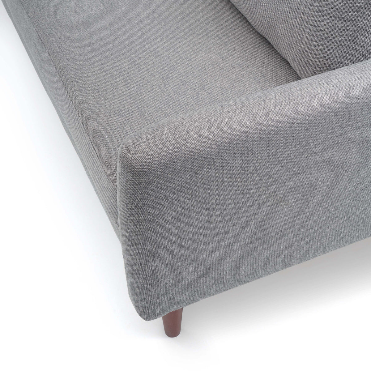 Light Grey Sofa with Curved Arms X711381