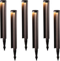 5W LED Landscape Pathway Light, 12-24V Low Voltage, IP65 Waterproof, Die-Casted Aluminum, 3000K Warm White, Pack of 6 H3497