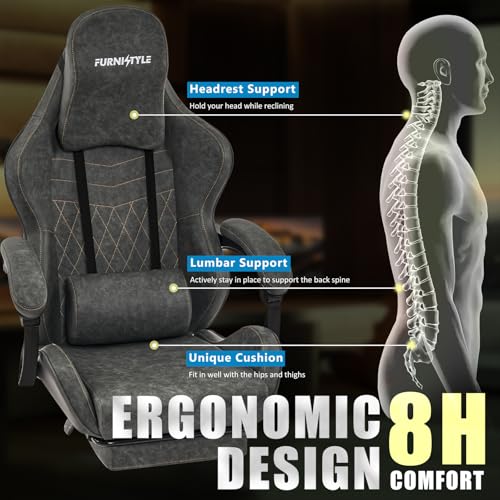 Green PU Leather Ergonomic Gaming Chair G8446