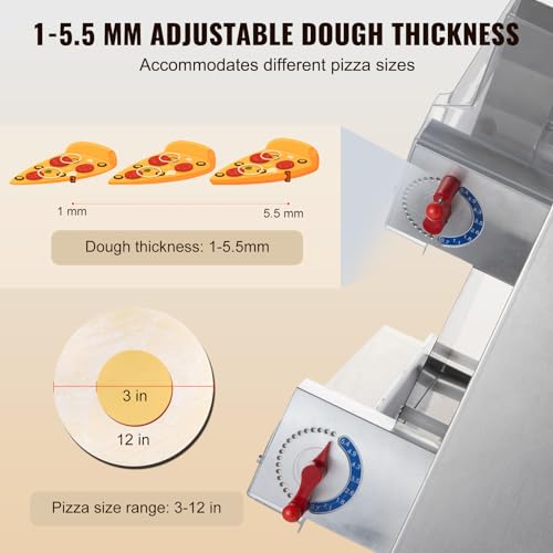 Stainless Steel Automatic Commercial Pizza Dough Roller Sheeter Q65698