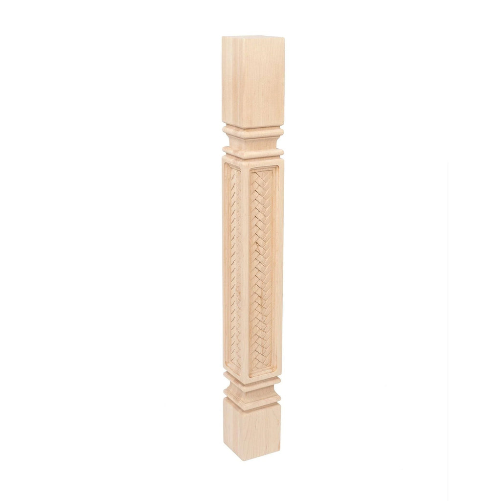 Unfinished Solid Hard Maple Kitchen Island Leg G618446