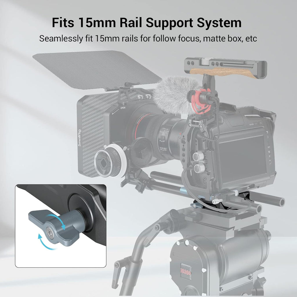Universal LWS Baseplate with Dual 15mm Rod Clamp Q1237