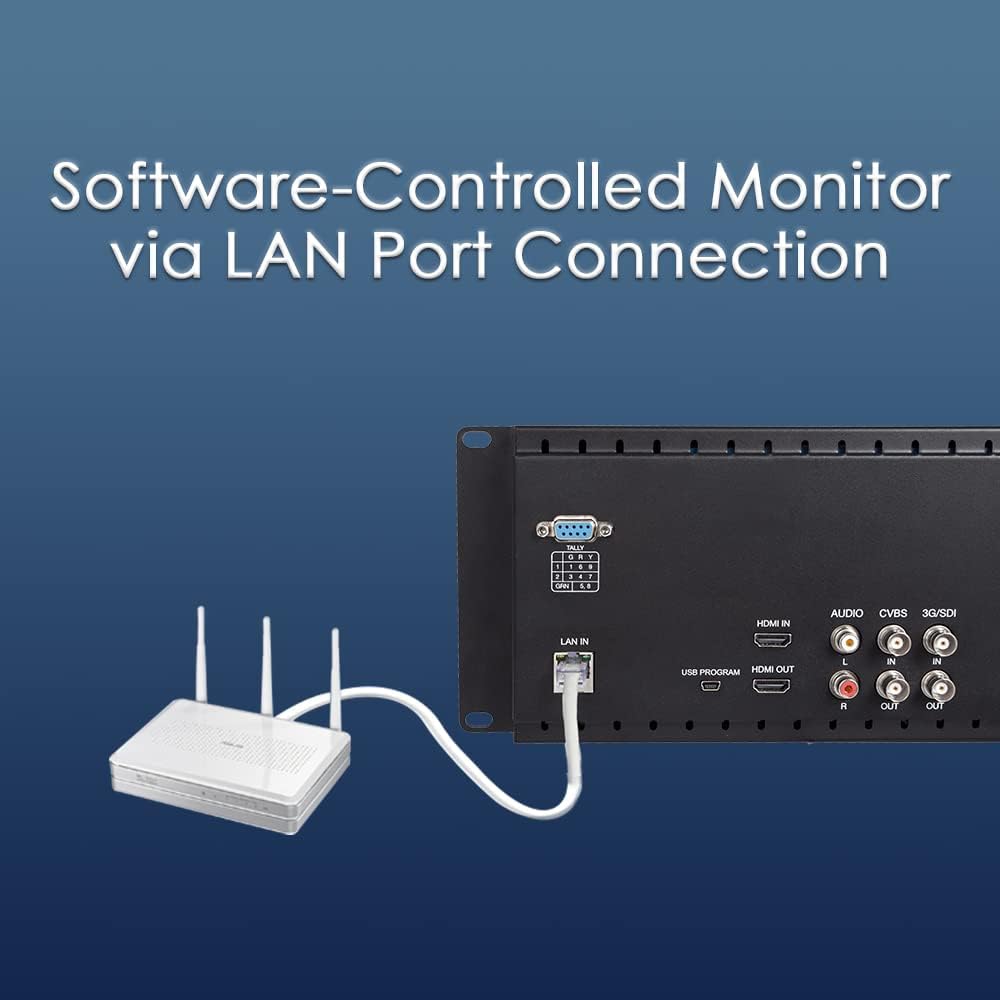 7 Inch 3RU SDI Rack Mount Monitor IPS LCD Screen H5951