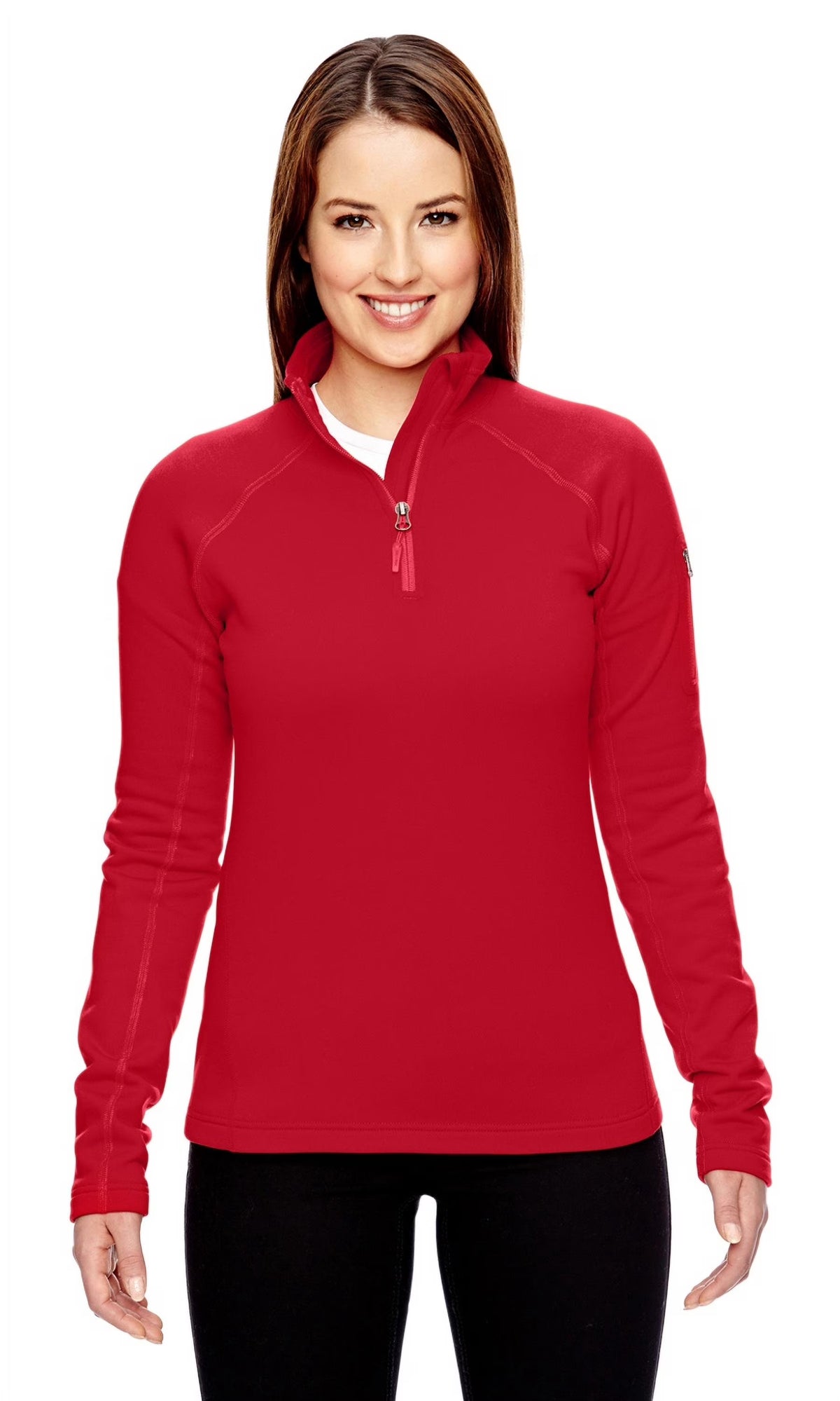 Team Red Stretch Fleece Half-Zip A108432
