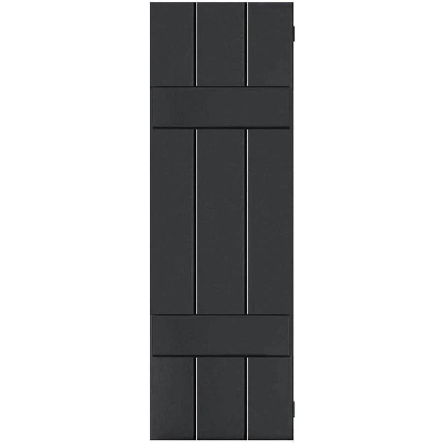 Black Pine Board and Batten Shutters Pair N635569