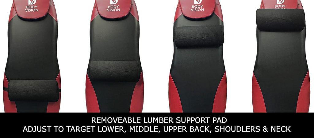 Red Heavy Duty Inversion Table with Removable Head Pillow & Lumbar Support Pad V797166