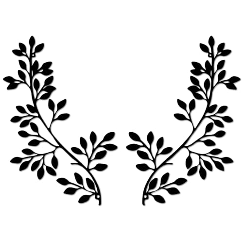 2 Pieces Metal Olive Branch Leaf Wall Decor S6578