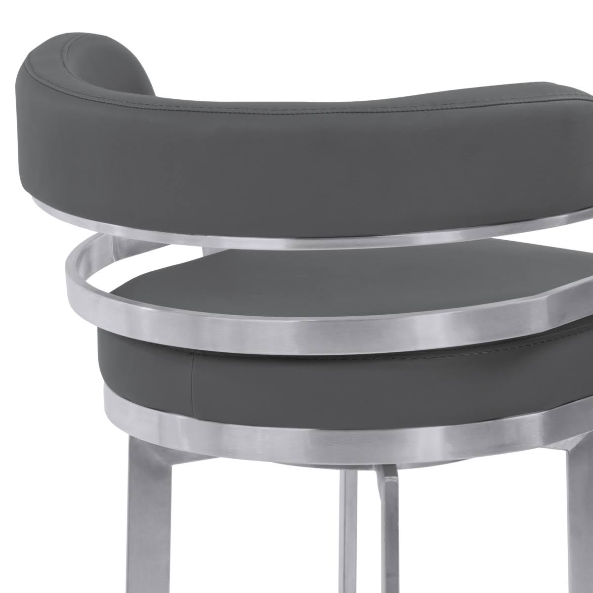 Grey Swivel Barstool F2405