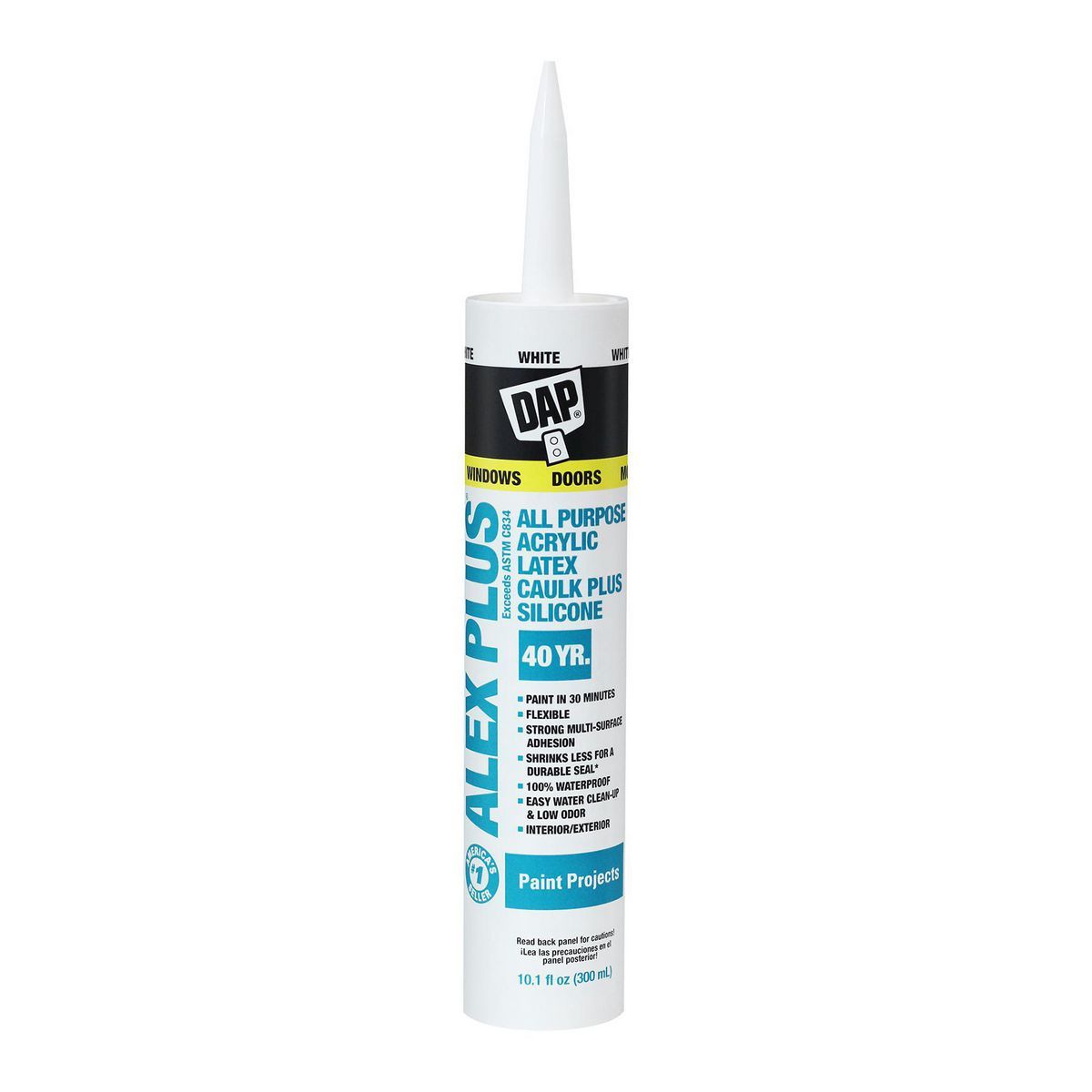 White Acrylic Latex Silicone Caulk E882500