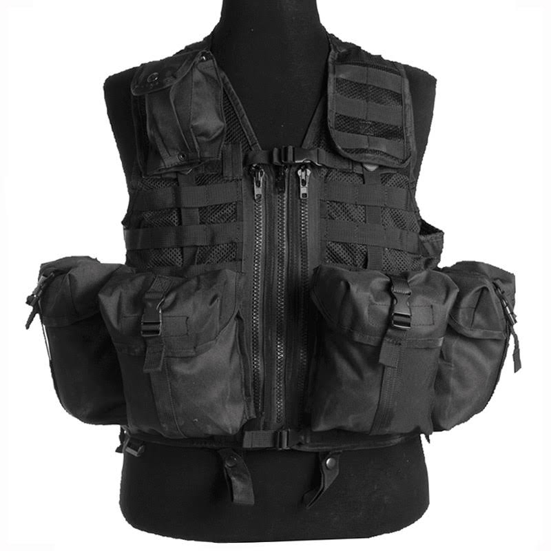 Black Tactical Vest H5039
