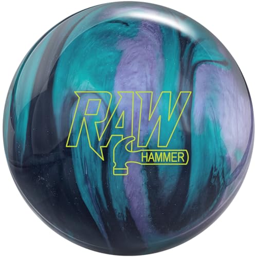 Hammer Raw Black Purple Teal Bowling Ball F64230