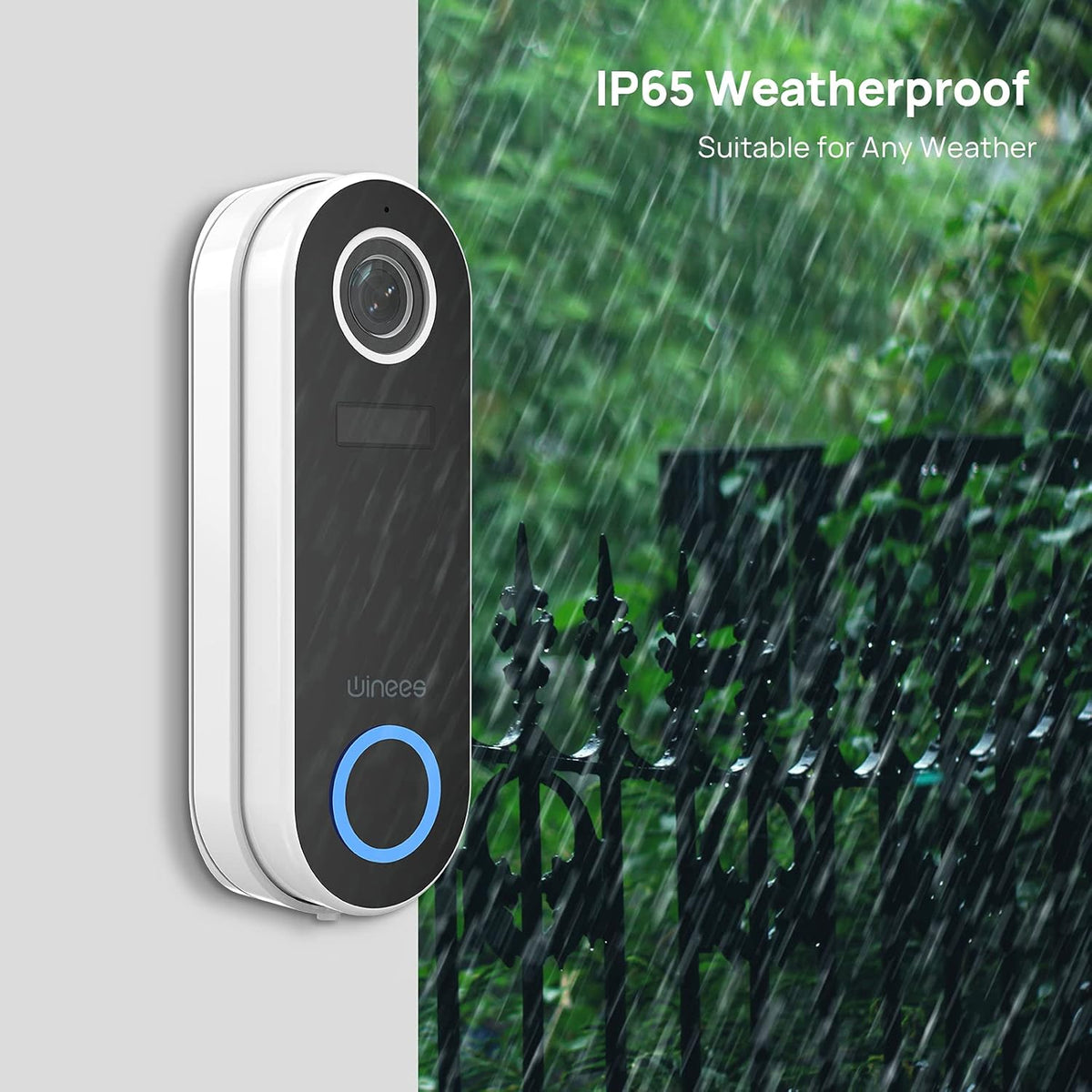 Video Doorbell Camera HD 1080P with Chime, Night Vision, Motion Detection, IP65 Waterproof K261321