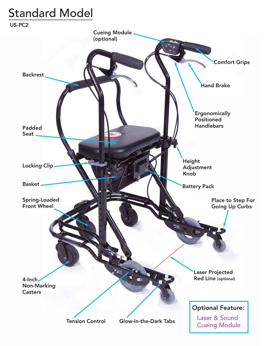 Foldable Rolling Walker N75878