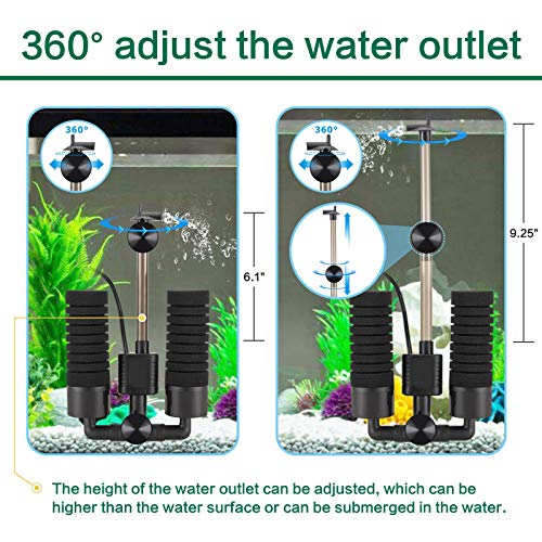 3W/5W Submersible Foam Sponge Filter Y69884