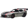 Metallic Silver Black Stripe Diecast Car P2645